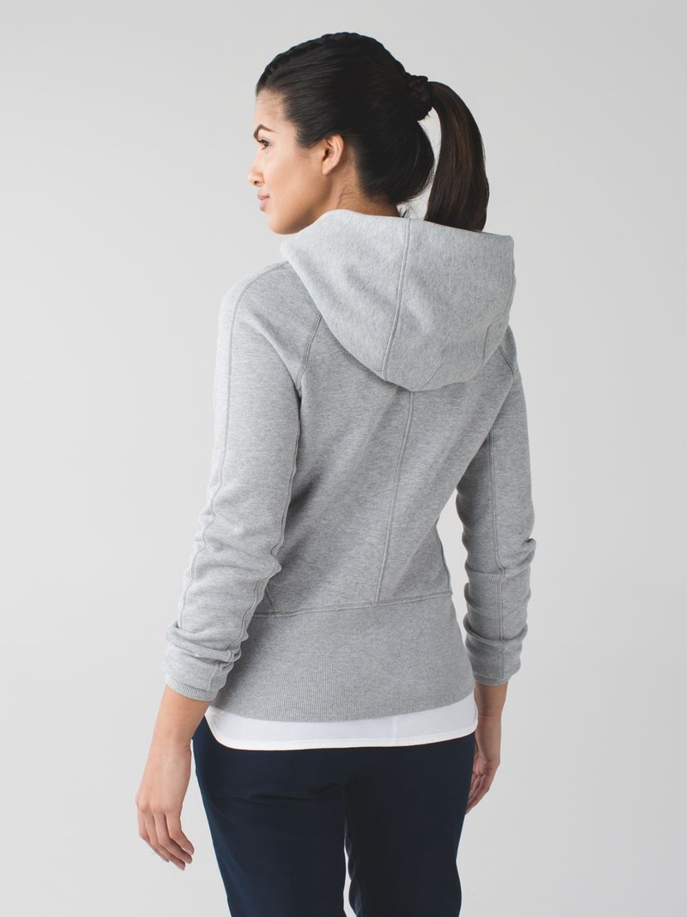 Lululemon Heather Gray Under Wraps Pullover Hoodie Size 8 - Picture 2 of 10